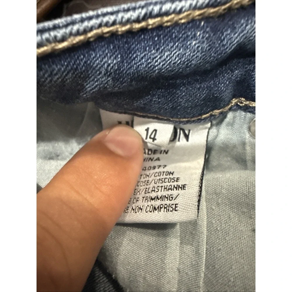 Hudson Jeans Youth 14 Blue  Slim Straight Stretch Denim Casual Back To School